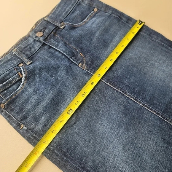Citizens of Humanity Novak #358 Stretch Dark Wash Denim Jean Pencil Skirt Sz 26 - Picture 6 of 11